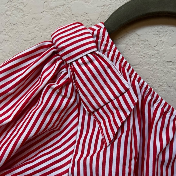 Habitual Kids One Shoulder Romper- Red, Size 10, Like New - Picture 3 of 7